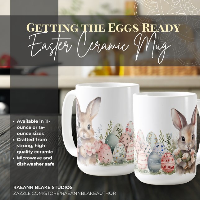 Getting the Eggs Ready Easter Ceramic Mug (Creator Uploaded)