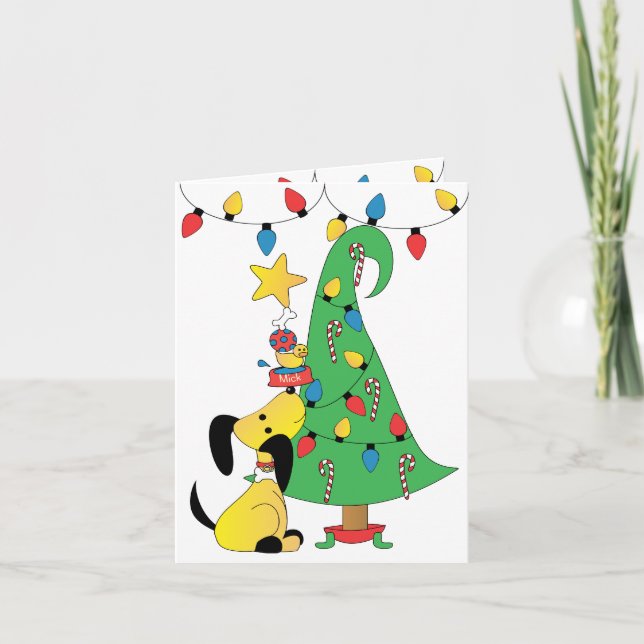 Getting the Star on Top Holiday Card (Front)