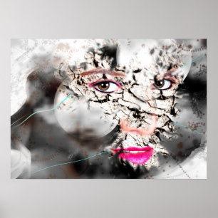 GETTING THROUGH CREATIVE ART POSTER