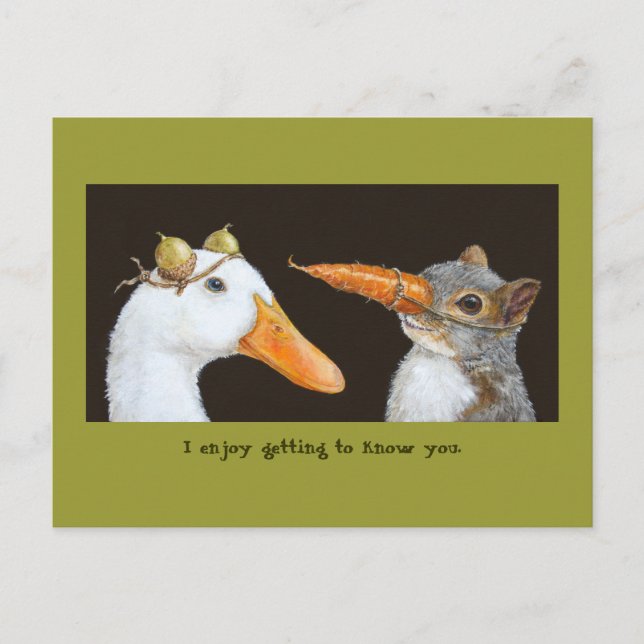 Getting to know you postcard (Front)