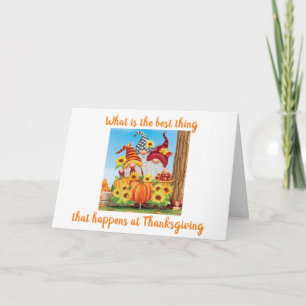 GETTING TOGETHER W/ FAMILY & FRIENDS THANKSGIVING  CARD