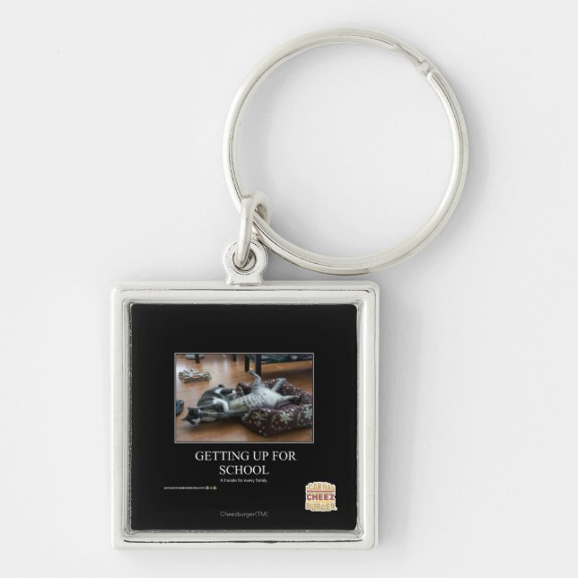 Getting Up For School Keychain (Front)