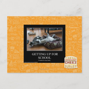Getting Up For School Postcard