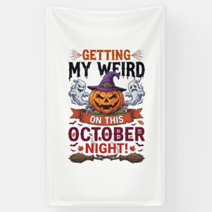 Getting Weird Halloween Pumpkin Ghosts Witch Hat_1 Banner