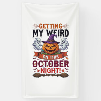 Getting Weird Halloween Pumpkin Ghosts Witch Hat_1 Banner