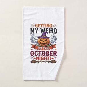 Getting Weird Halloween Pumpkin Ghosts Witch Hat_1 Hand Towel