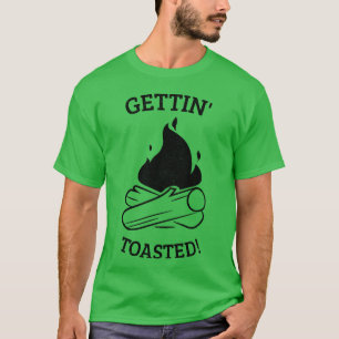 Gettinoasted Camping funny T-Shirt