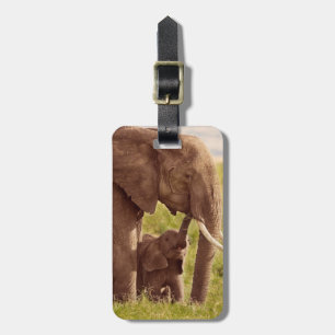 Getty Images Elephant & Baby Luggage Tag