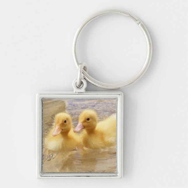 Getty Images | Fuzzy Yellow Ducklings Keychain (Front)