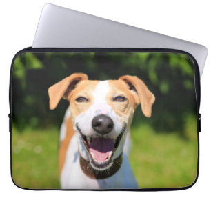 Getty Images Laughing Dog Laptop Sleeve