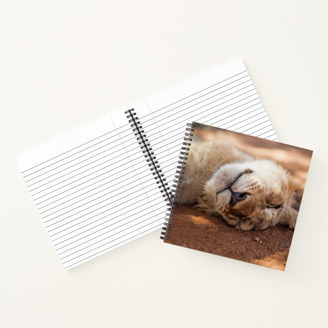 Getty Images | Sleeping Lion Cub Notebook (Inside)