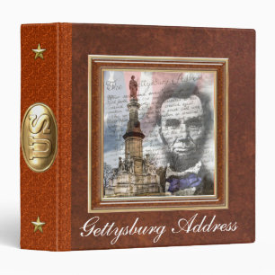 Gettysburg Address 1.5" Binder