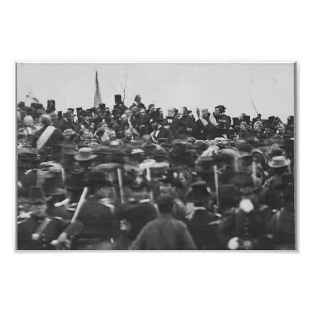 Gettysburg Adresse Photo 1863 de Lincoln (Devant)