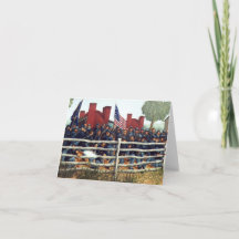 Gettysburg, bataille à la carte de note de