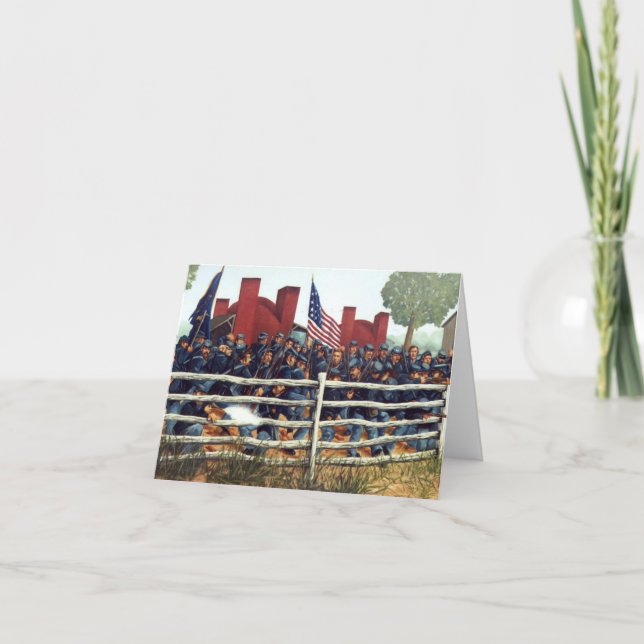 Gettysburg, bataille à la carte de note de (Devant)