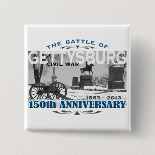 Gettysburg Battle 150 Anniversary 2 Inch Square Button