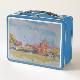 Gettysburg Battlefield Landscape / Larry Lerew Metal Lunch Box