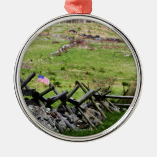 Gettysburg Battlefield Metal Ornament