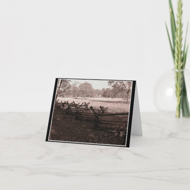 Gettysburg - Carte de note de champ de bataille no (Devant)