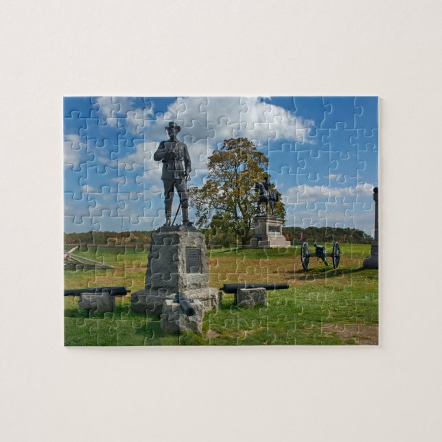 Gettysburg National Park - Buford & Reynolds Jigsaw Puzzle (Horizontal)