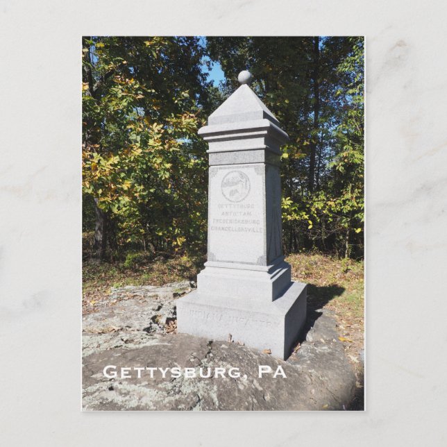 Gettysburg PA Postcard (Front)