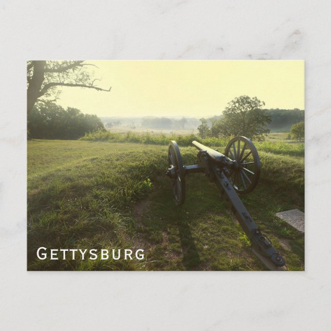 Gettysburg Pennsylvania Civil War Battlefield Postcard (Front)