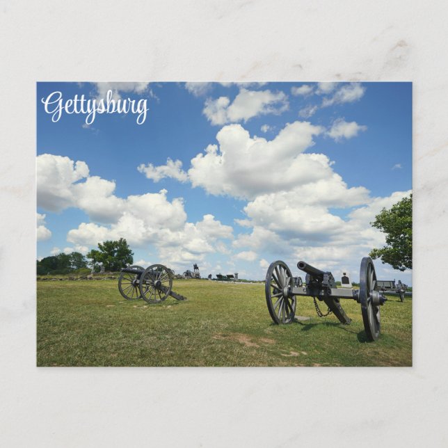 Gettysburg Pennsylvania Civil War Battlefield Postcard (Front)