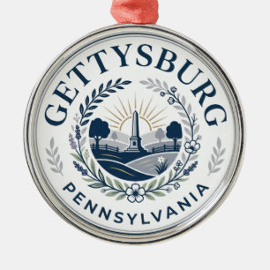 Gettysburg, Pennsylvania Pennsylvania Metal Ornament