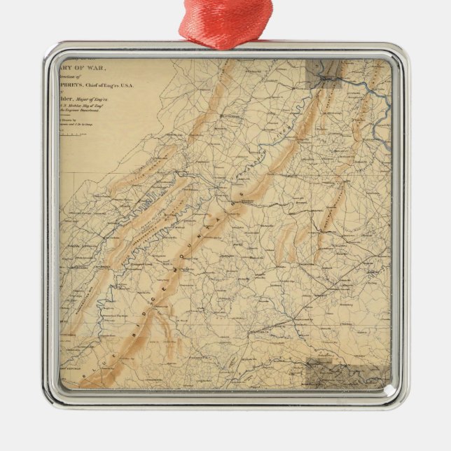 Gettysburg, Virginia Metal Ornament (Front)