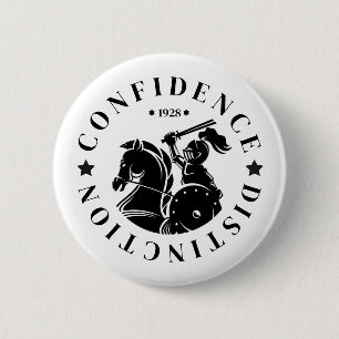 GEUEE Vintage Knight Series 2 Inch Round Button