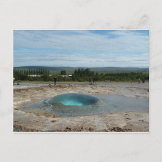 Geyser about to erupt! greeting card