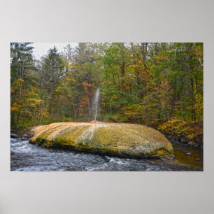 Geyser Island Spouter, Saratoga Springs, New York Poster