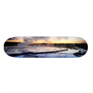 Geyser Smoke at Sunset Skateboard