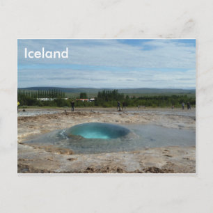 Geyser sur le point d'éclater ! carte de voeux