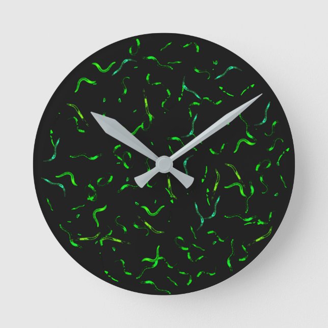 gfp worms round clock (Front)