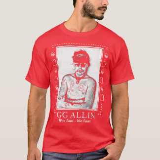 GG Allin Punksthetic Design T-Shirt