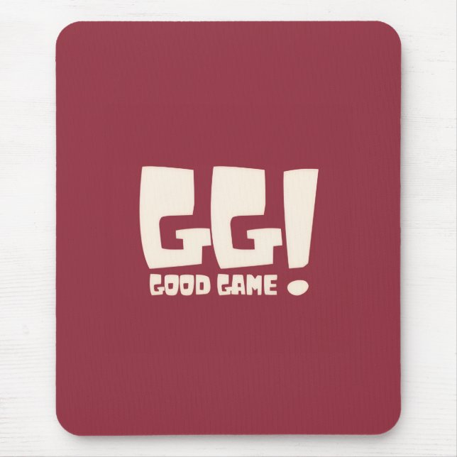 GG Good Game Retro Gamer Mouse Pad (Front)