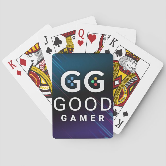 GG Good Gamer Video Playing Cards (Back)