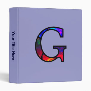 Gg Illuminated Monogram Binder