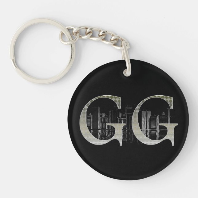 GG Initials Keychain (Front)