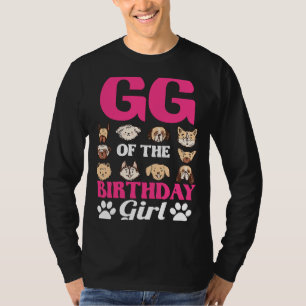 GG Of The Birthday Girl Dog Paw Bday Party Celebra T-Shirt