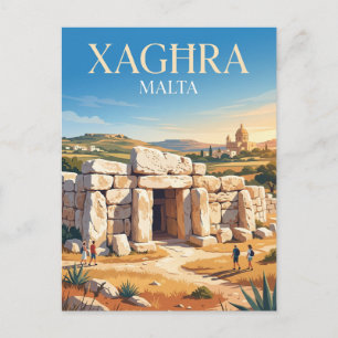 Ġgantija Temples Malta Postcard