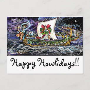 GGBR Holiday Postcard - Viking Bassets