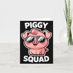 Ggy Squad G Wearing Sungles As Animal Funny Farmer Card