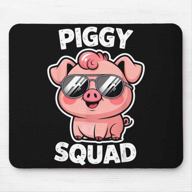 Ggy Squad G Wearing Sungles As Animal Funny Farmer Mouse Pad (Front)