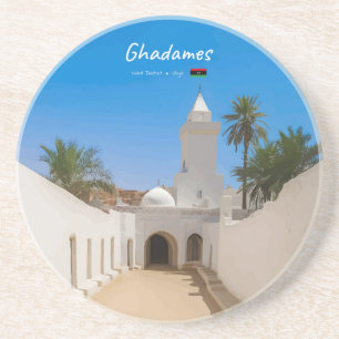 Ghadames, Libya - White Mosque Coaster