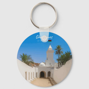 Ghadames, Libya - White Mosque Keychain