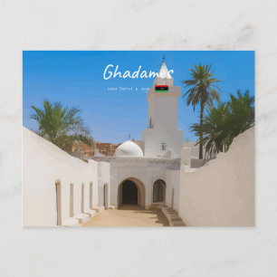 Ghadames, Libya - White Mosque Postcard
