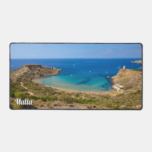 Ghajn Tuffieha Bay & Tower Malta Mediterranean Sea (Recto)