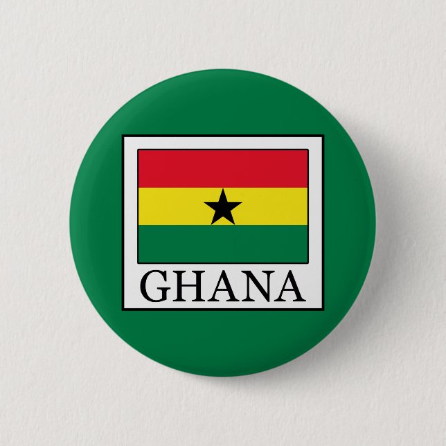 Ghana 2 Inch Round Button (Front)